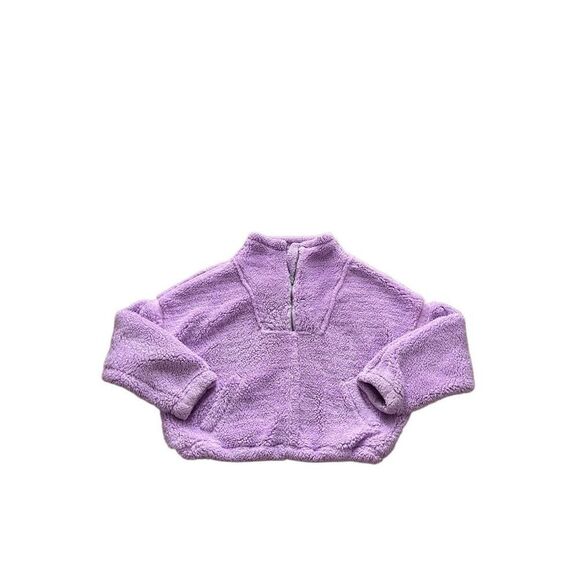 Free People Movement Nantucket Fleece Half Zip Pullover - Size XL - Lavender - Picture 1 of 6